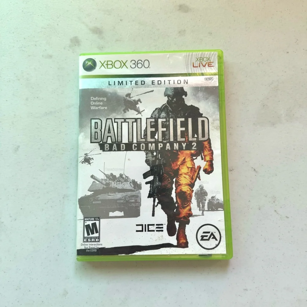 Microsoft Xbox 360 Battlefield Bad Company 2 Video Game NOT TESTED